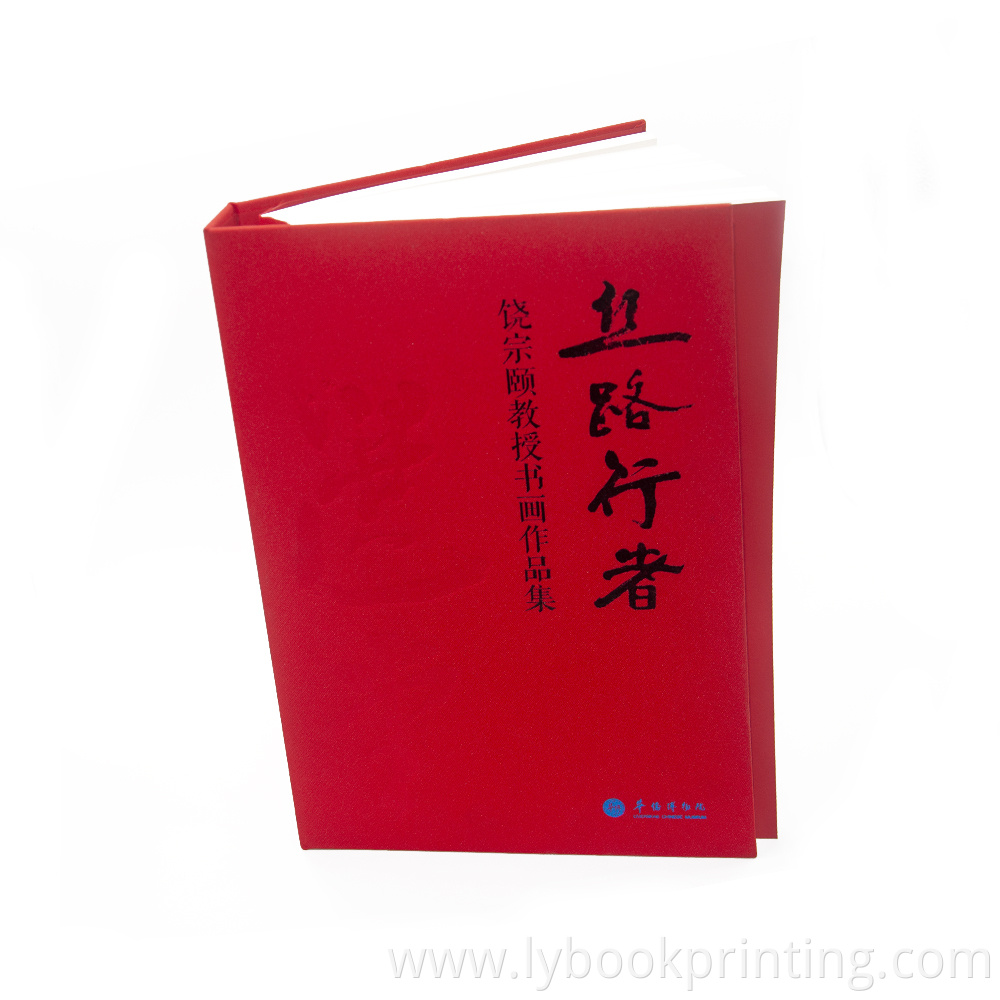 Super quality rich experience Special Binding Hardcover fabric cloth cover book